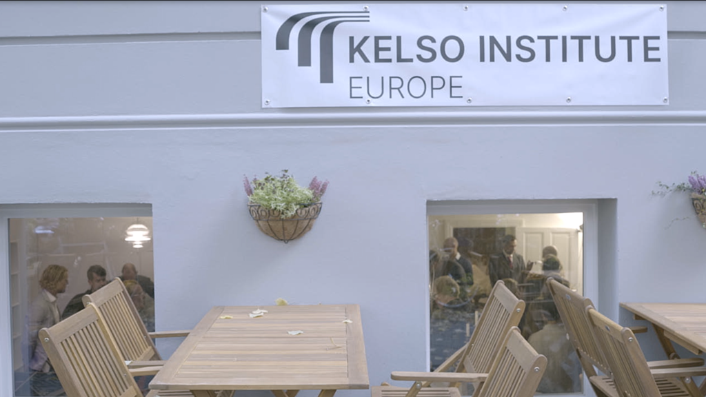 The office of the Kelso Institute Europe from outside